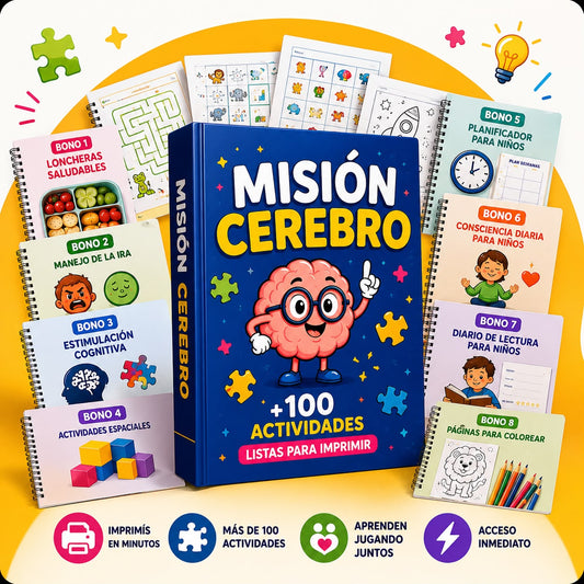 🧠 MISIÓN CEREBRO: Menos pantallas. Más juego. Más aprendizaje.✨ +100 juegos para divertirse mientras aprende